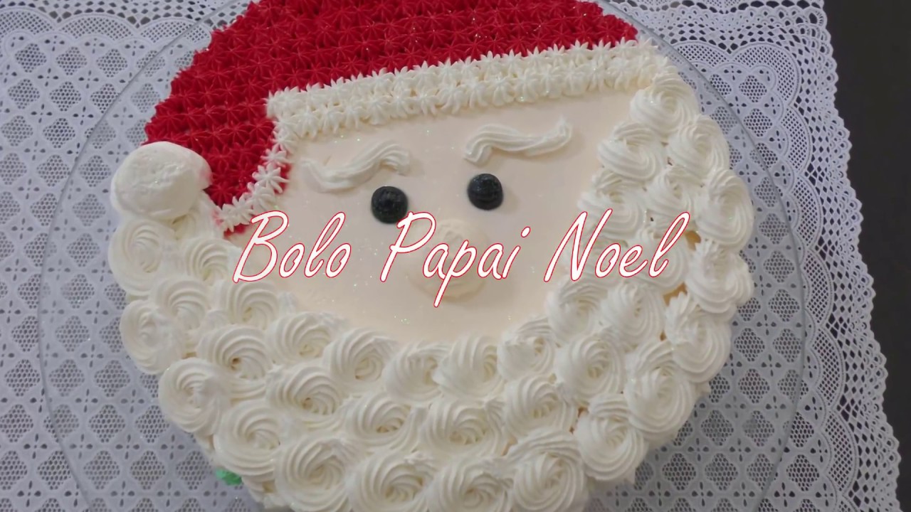 Aprenda a decorar um bolo de papai noel!