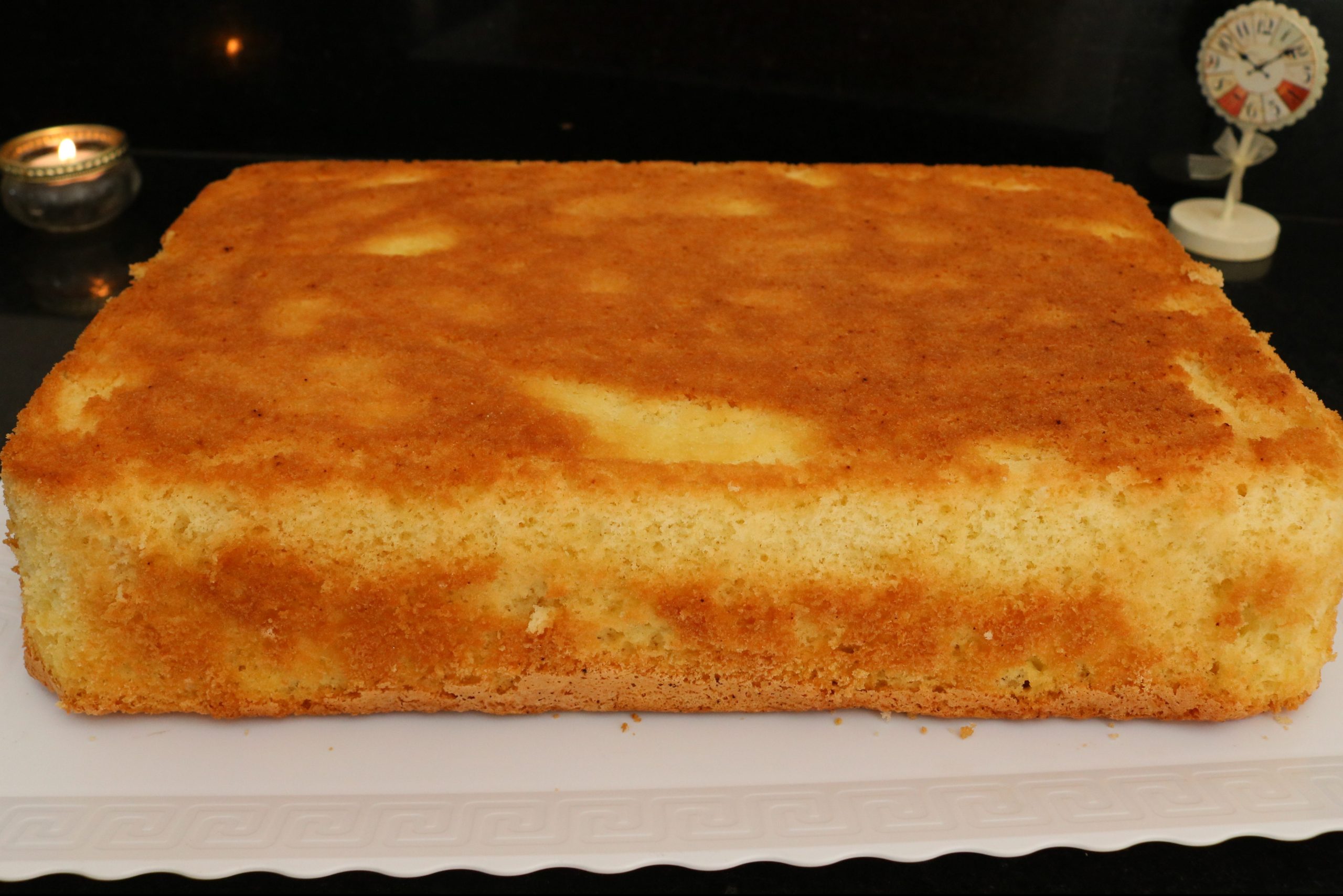 Massa de bolo com emulsificante