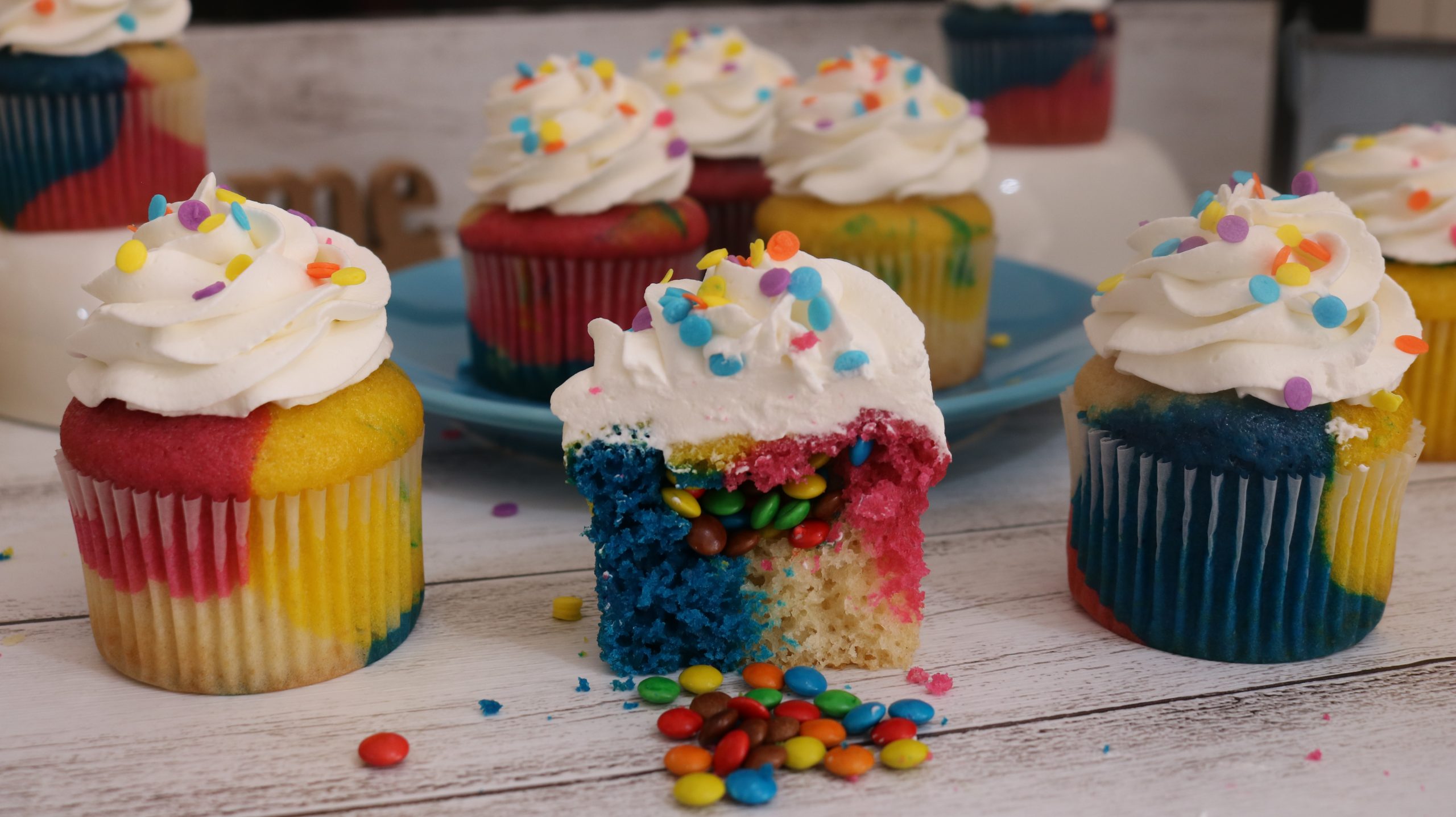 Cupcake colorido