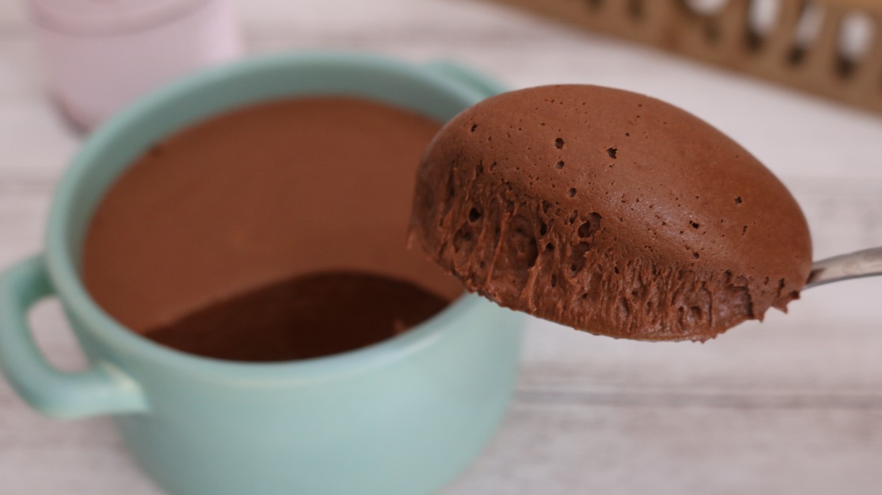 Mousse de chocolate amargo